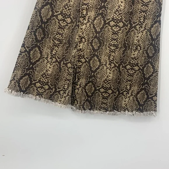 Show Me Your Mumu Women's Snake Print Berkeley Bell Bottoms Women’s Size 26 - Picture 8 of 11